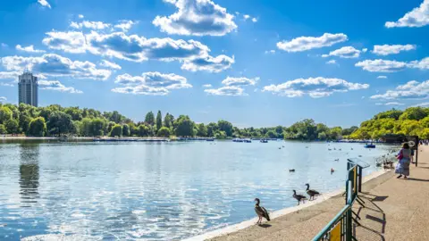 Getty Images The Serpentine lake in Hyde Park on a sunny summer's day. 