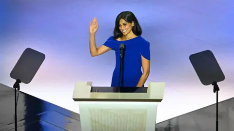 Getty Images Usha Vance at the RNC