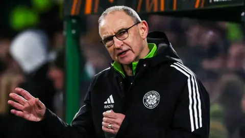 Martin O'Neill on the touchline during Celtic's Europa League win over Utrecht