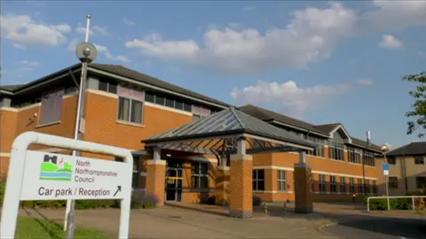 The exterior of North Northamptonshire Council building in Thrapston