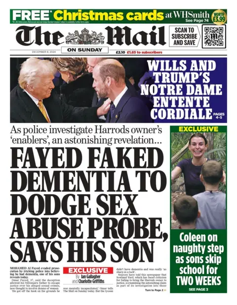 Mail connected  Sunday beforehand   leafage   8 December