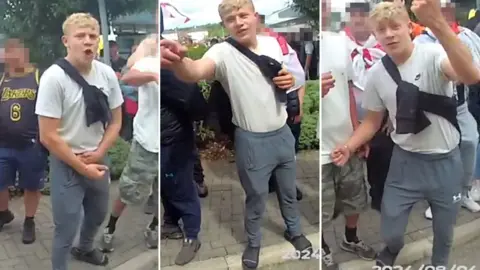 South Yorkshire Police Three images of a man in a white shirt