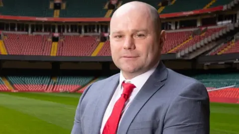 Sean Lynn pictured at Principality Stadium