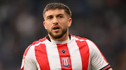 Huddersfield Town's new signing Lynden Gooch, pictured playing for Stoke City last season