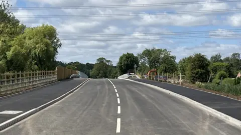 An empty road bridge
