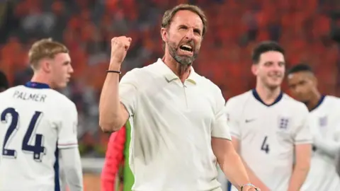 Getty Images Gareth Southgate after England's semi-final win