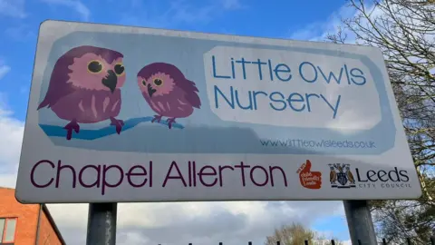 BBC Little Owls Nursery Chapel Allerton sign