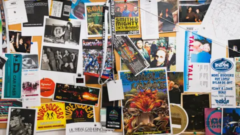 Martin Boileau A collage of flyers relating to gigs and sets from drum and bass and jungle artists