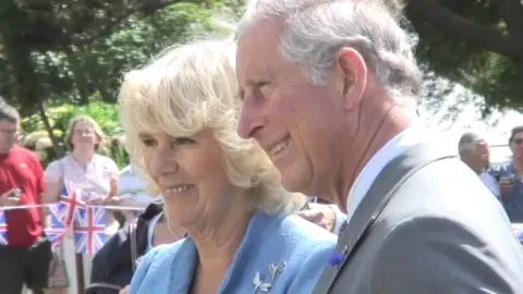 BBC King Charles and Queen Camilla in Jersey in 2012