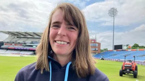 BBC / Elizabeth Baines Jasmine Nicholls smiling