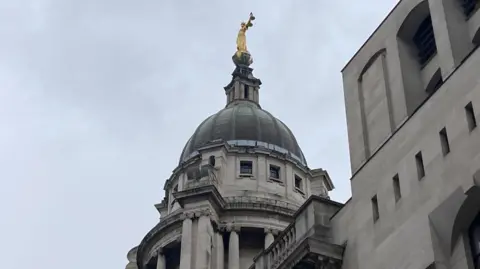 Exterior of the Old Bailey in London.