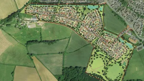 Persimmon Homes Land to be used in the new development