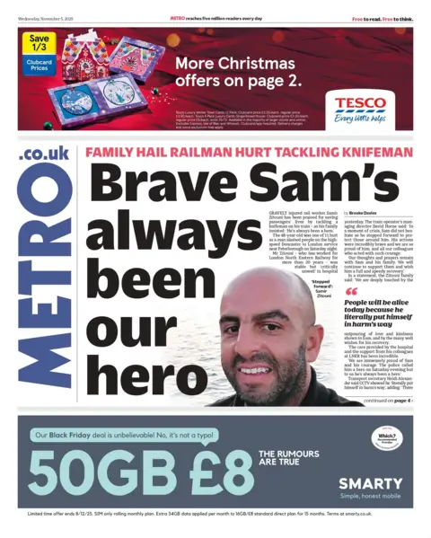 "Brave Sam's always been our hero".