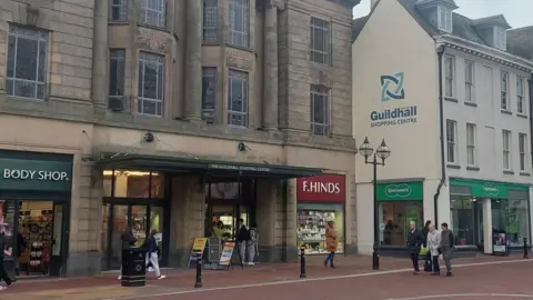 BBC Guildhall Shopping Centre, high street entrance.Photocredit: Stafford Borough Council