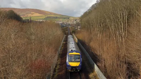 Walter Baxter Train on Borders Railway