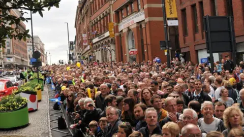 Leeds City Council Crowds on The Headrow