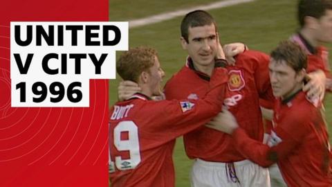 Manchester United's Nicky Butt, Eric Cantona and Lee Sharpe