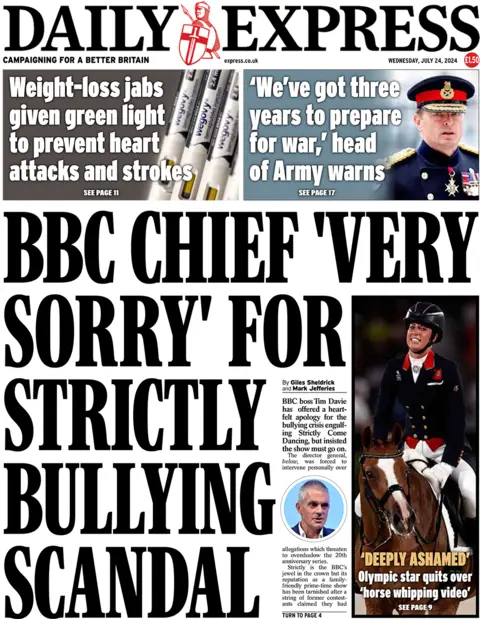  BBC chief "very sorry" for Strictly bullying scandal