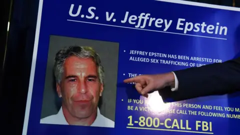 Jeffrey Epstein placard used by FBI in 2019 