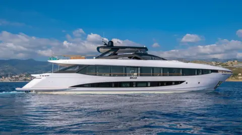 A superyacht made by Italian firm Amer