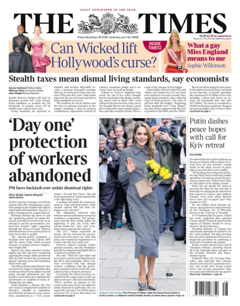 "'Day one' worker protections left: PM faces unfair backlash." Read the headline on the front page