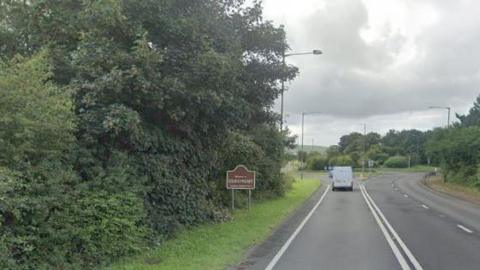 A general view of the road entering Egremont