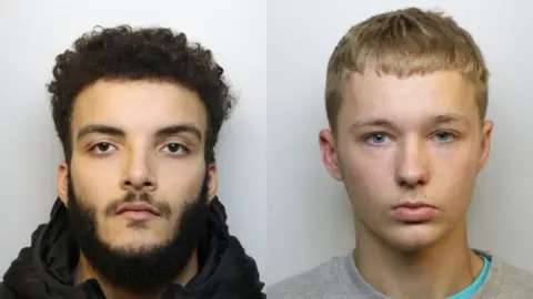 Zak Goldsmith is pictured left. He has dark curly hair and a thick beard and is wearing a black hooded coat. Harrison Dodds is on the right. He has short blonde hair, blue eyes and is wearing a grey jumper.