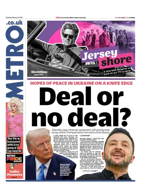 Metro front page