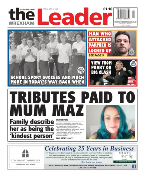 Wrexham Leader Wrexham Leader front page