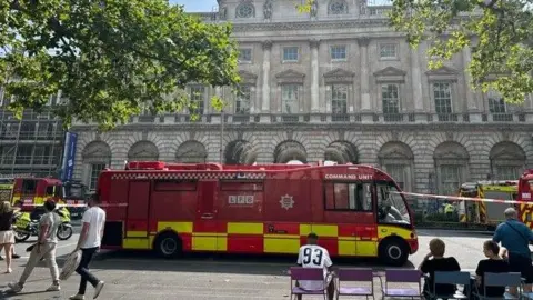 The cause of the fire at Somerset House is currently unknown