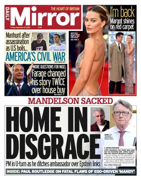  "Home in disgrace".
