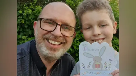 Richard Richard and son Alfie