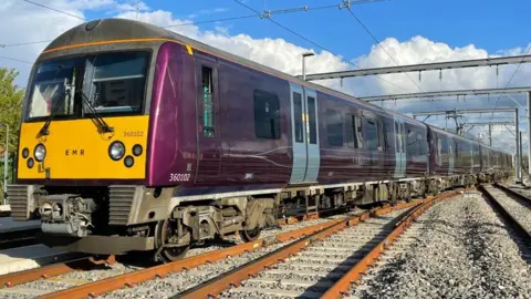 East Midlands Railway Picture of a train on a railway line