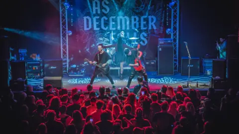 Craig Simmonds/Gloucester City Council Band As December Falls performing at Gloucester Guildhall as part of Underground Festival in March
