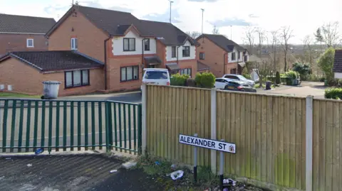 A Google street shot image of Alexander Street in Tyldesley