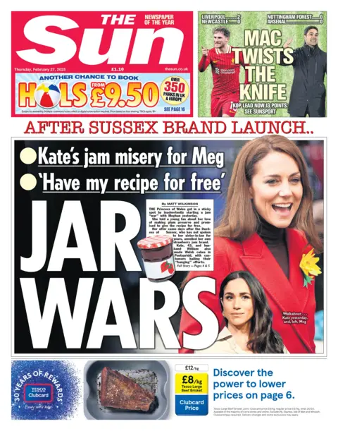 Sun front page