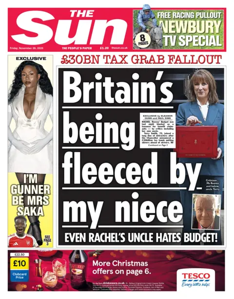 "Lips raised by my natie: Even Uncle Rachel Hatang" Read the headline on the front page of the Sun.