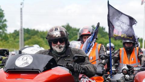 Hairy Biker Si King at the National Motorcycle Museum in Solihull
