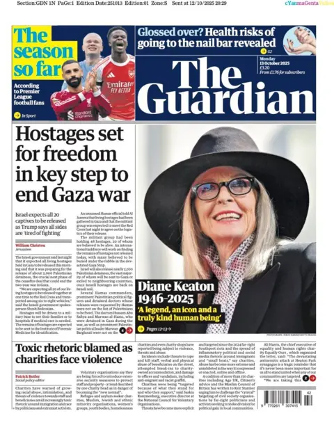  "Hostages set for freedom in key step to end Gaza war".