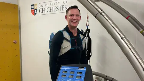 University of Chichester Sgt Maj Paul Carney training at the University of Chichester