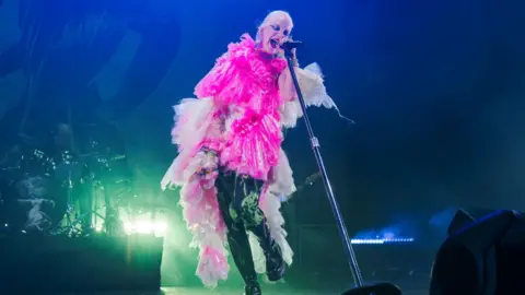 Getty Images Shirley Manson performing in Berlin in July 2024