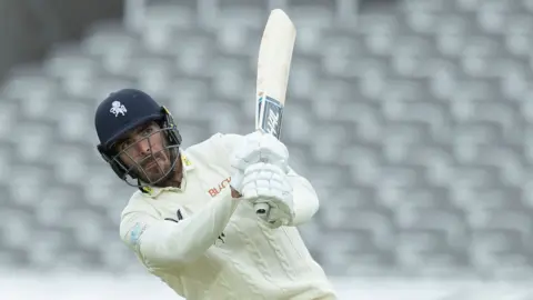 Kent batter Grant Stewart in action