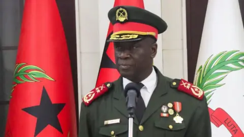Reuters Gen Horta N'Tam has been proclaimed Guinea-Bissau's transitional president. Photo: 27 November 2025