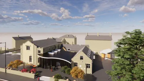 Bradford Council An artist's impression indicating how the revamped Cellar Trust facility in Shipley may appear