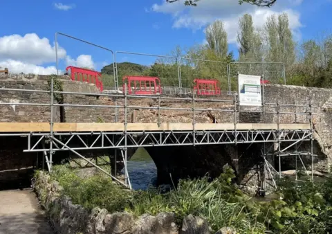 Damage of Bickleigh Bridge