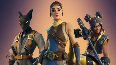 Characters of Fortnite, a title developed by US video game company Epic Games. 