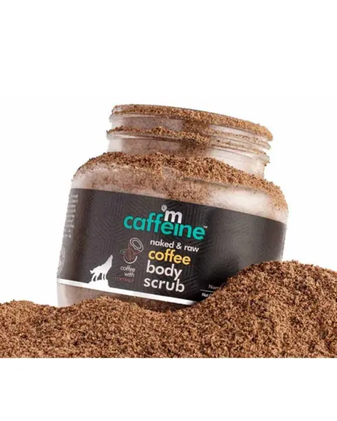 m-caffeine Promotional image of m-caffeine's coffee body scrub.