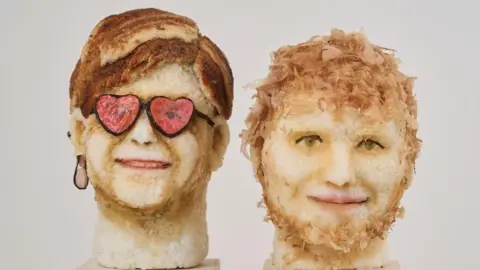 Yutaka Elton John and Ed Sheeran sushi heads