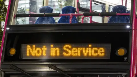 not in service bus sign