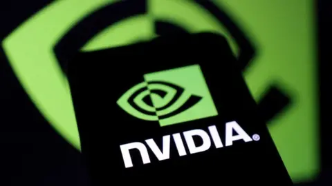 The Nvidia logo is visible on a smart phone